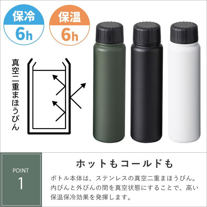 apide（アピデ） 水筒 500ml 炭酸対応 スポーツドリンク対応 ビール
