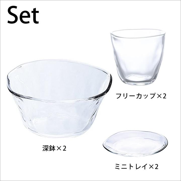 そうめん 器 6点セット Tebineri おしゃれ そうめん三昧 そうめん器 てびねり ガラスの器 ガラス食器 ギフト クッチーナ プレゼント 冷麺 日本 素麺 鉢 21年新作入荷 そうめん三昧