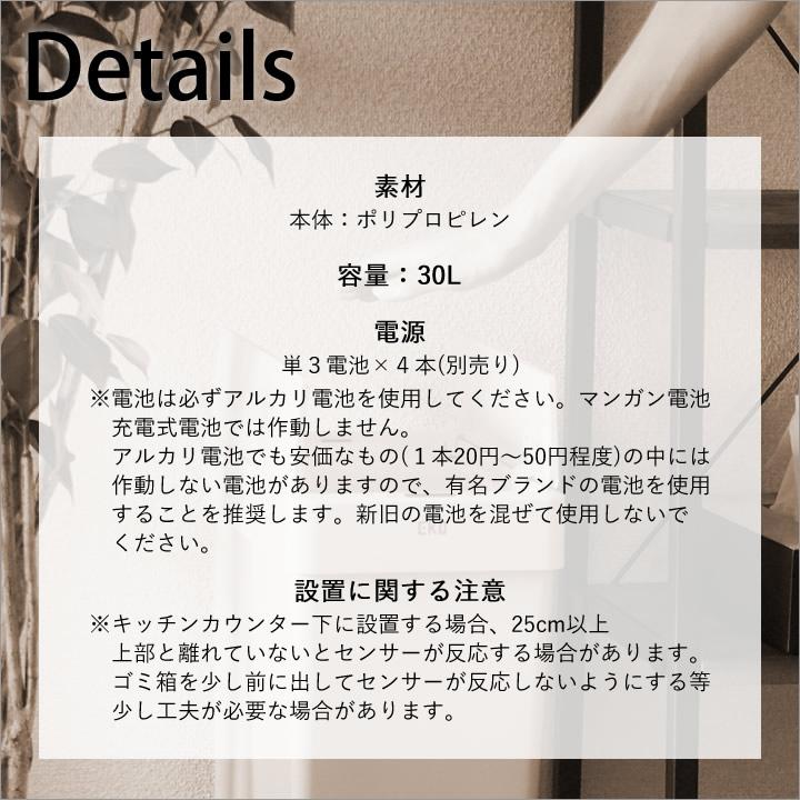 EKO（イーケーオー） ごみ箱 30l 自動開閉 ゴミ箱 センサーゴミ箱