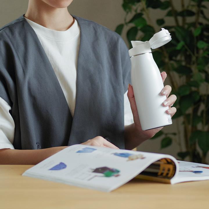 TAKEYA FLASK 水筒 500ml ワンタッチ 保温保冷 直飲み コーヒー用
