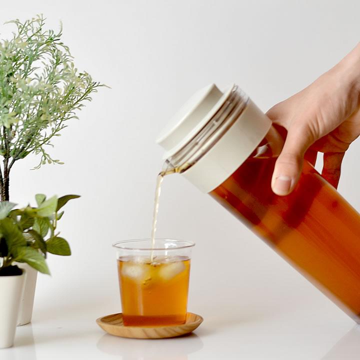 FRESHLOK 麦茶ポット 横置き 冷水筒 1リットル 耐熱 ピッチャー