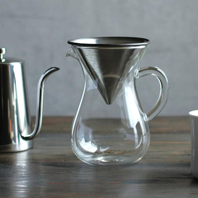 KINTO Coffee Carafe Set SCS-04-CC-ST 600ml 0.6L Stainless 27621 from JAPAN 