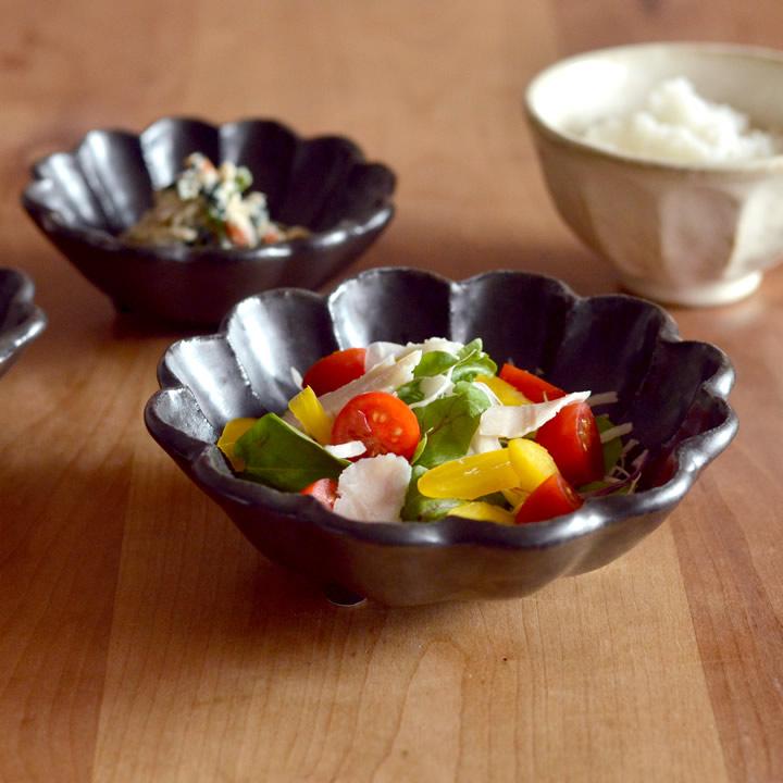 リンカ 白練 黒練 16cm 六寸鉢 カネコ小兵 クッチーナ 和食器 小鉢