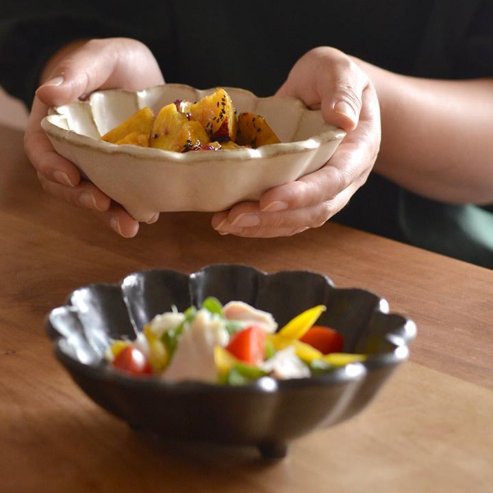 リンカ 白練 黒練 16cm 六寸鉢 カネコ小兵 クッチーナ 和食器 小鉢