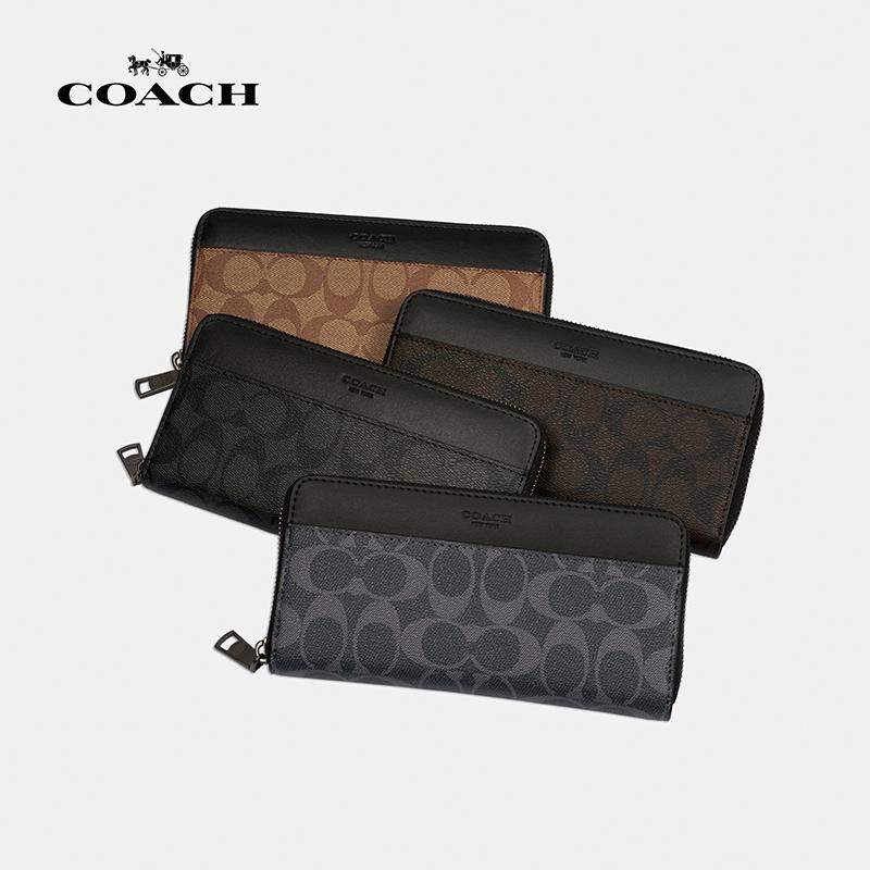 在庫処分 ❤️メンズ シグネチャー エンボスドレザー アコーディオン