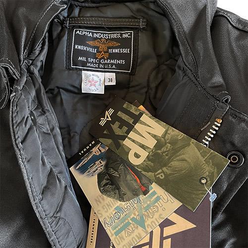 ALPHA アルファ MADE IN U.S.A MP-Tex WI-96フィールドジャケット ブラック Sサイズ |  | 07