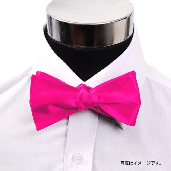 蝶ネクタイ ホットピンク 手結び ボウタイ パーティー フォーマル メンズアクセサリー |  | 02
