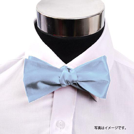 蝶ネクタイ ライトブルー 手結び ボウタイ パーティー フォーマル メンズアクセサリー |  | 02