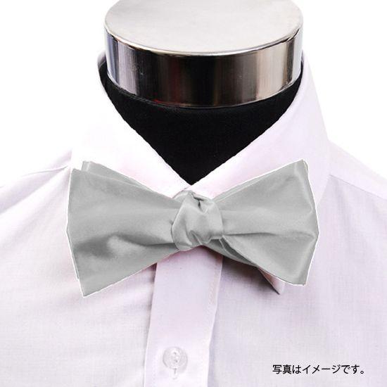 蝶ネクタイ シルバー 手結び ボウタイ パーティー フォーマル メンズアクセサリー |  | 02
