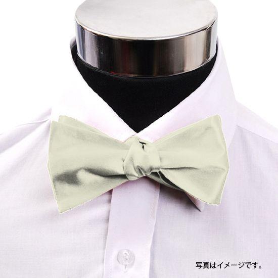 蝶ネクタイ アイボリー 手結び ボウタイ パーティー フォーマル メンズアクセサリー |  | 02