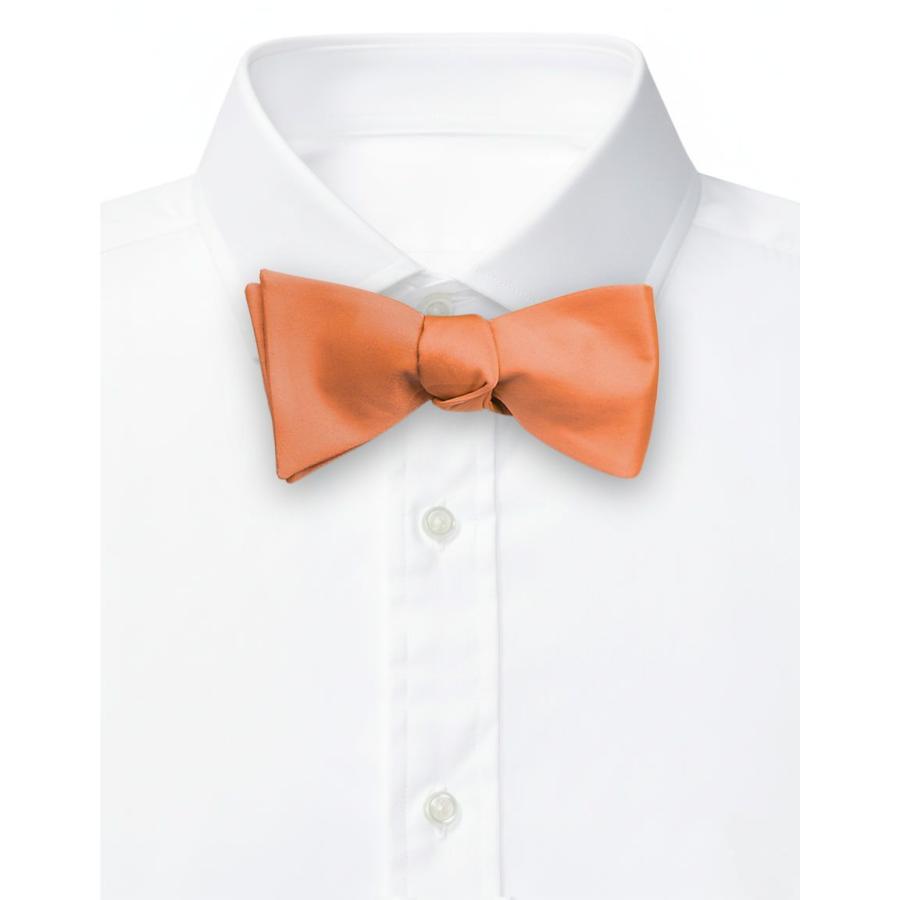 蝶ネクタイ オレンジ 手結び ボウタイ パーティー フォーマル メンズアクセサリー |  | 02