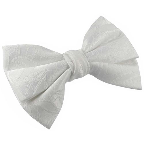 蝶ネクタイ ホワイト リーフ フラワー 植物模様 ボウタイ 簡易装着 簡単 パーティー フォーマル メンズアクセサリー |  | 02