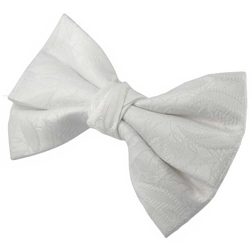 蝶ネクタイ ホワイト リーフ フラワー 植物模様 ボウタイ 簡易装着 簡単 パーティー フォーマル メンズアクセサリー |  | 03