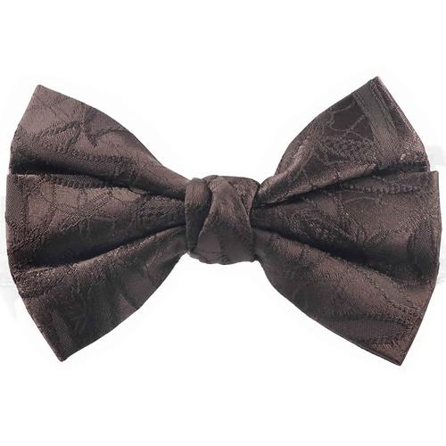 蝶ネクタイ ブラウン リーフ フラワー 植物模様 ボウタイ 簡易装着 簡単 パーティー フォーマル メンズアクセサリー |  | 01