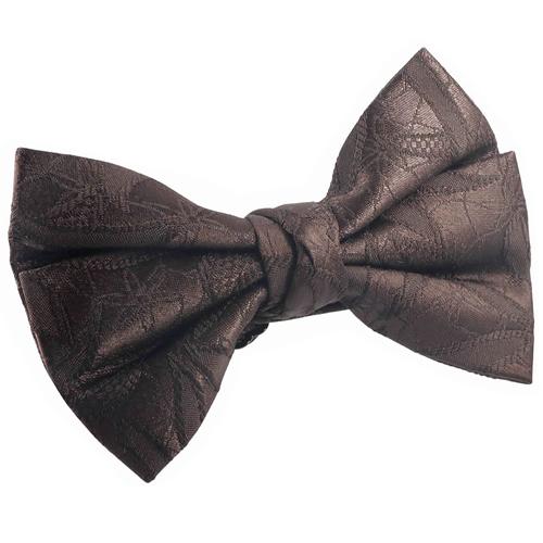 蝶ネクタイ ブラウン リーフ フラワー 植物模様 ボウタイ 簡易装着 簡単 パーティー フォーマル メンズアクセサリー |  | 02