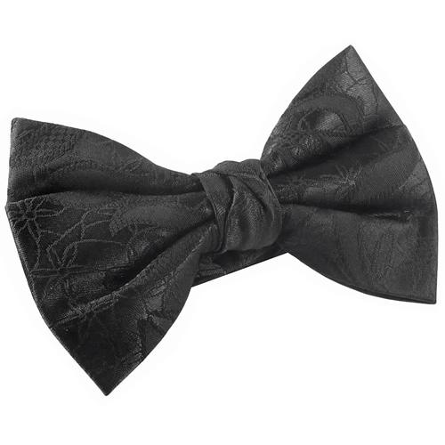 蝶ネクタイ ブラック リーフ フラワー 植物模様 ボウタイ 簡易装着 簡単 パーティー フォーマル メンズアクセサリー |  | 02