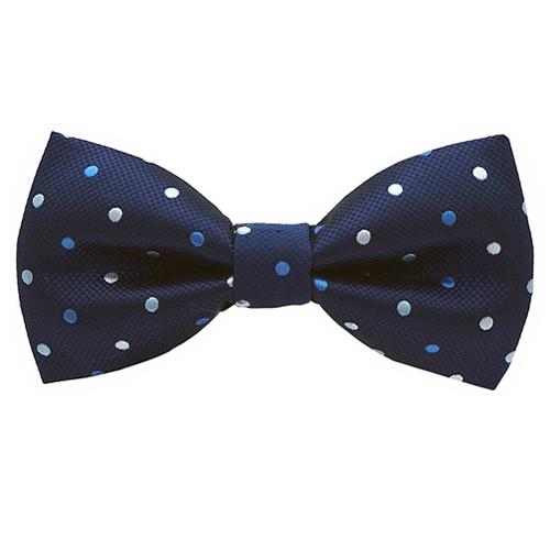 蝶ネクタイ ネイビー ドット ボウタイ 簡易装着 簡単 パーティー フォーマル メンズアクセサリー |  | 04