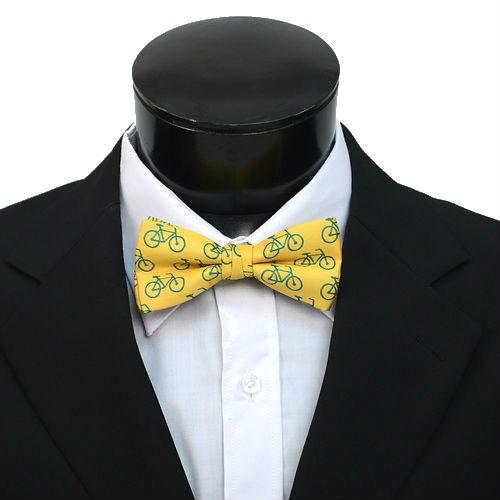 蝶ネクタイ イエロー 自転車 蝶ネクタイ ボウタイ 簡易装着 簡単 パーティー フォーマル メンズアクセサリー |  | 04