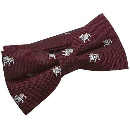 蝶ネクタイ バーガンディ ブルドッグ 犬 ボウタイ 簡易装着 簡単 パーティー フォーマル メンズアクセサリー |  | 02