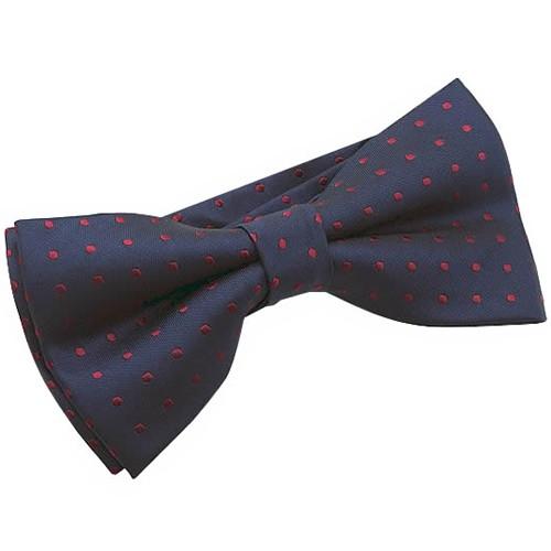 蝶ネクタイ ネイビー ドット 水玉 ボウタイ 簡易装着 簡単 パーティー フォーマル メンズアクセサリー |  | 02