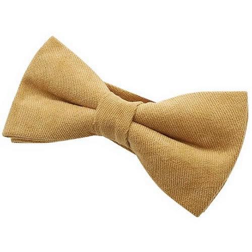 蝶ネクタイ マスタードイエロー ソリッドカラー ボウタイ 簡易装着 簡単 パーティー フォーマル メンズアクセサリー |  | 02