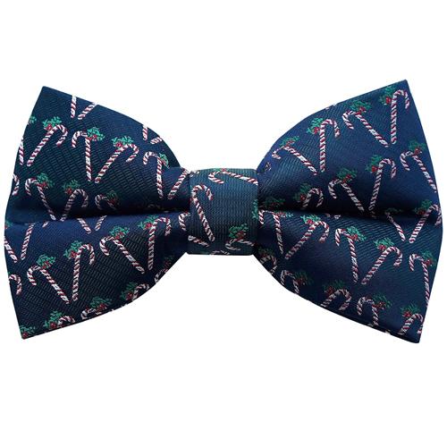 蝶ネクタイ クリスマス キャンディ ホーリー ネイビー グリーン ボウタイ 簡易装着 簡単 パーティー フォーマル メンズアクセサリー |  | 01