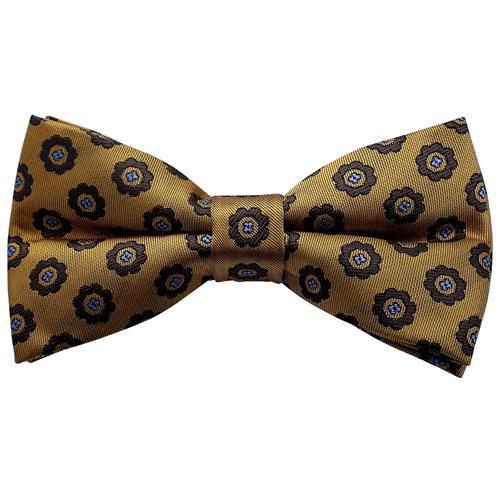 蝶ネクタイ マスタード イエロー フラワー エンブレム ボウタイ 簡易装着 簡単 パーティー フォーマル メンズアクセサリー |  | 04