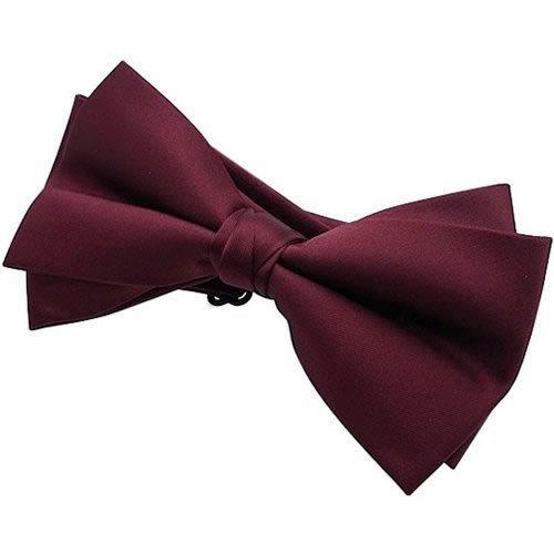 蝶ネクタイ ダークレッド 変形 ボウタイ 簡易装着 簡単 パーティー フォーマル メンズアクセサリー |  | 02