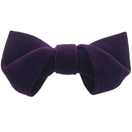 蝶ネクタイ パープル ベロア 変形 ボウタイ 簡易装着 簡単 パーティー フォーマル メンズアクセサリー |  | 01