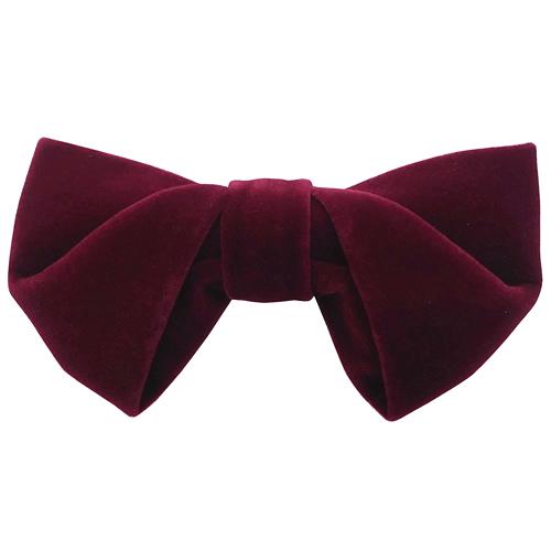 蝶ネクタイ バーガンディ ベロア 変形 ボウタイ 簡易装着 簡単 パーティー フォーマル メンズアクセサリー |  | 01