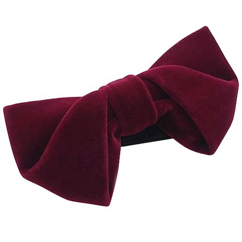蝶ネクタイ バーガンディ ベロア 変形 ボウタイ 簡易装着 簡単 パーティー フォーマル メンズアクセサリー |  | 02