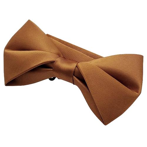 蝶ネクタイ オレンジブラウン 無地 変形 プランプ ボウタイ 簡易装着 簡単 パーティー フォーマル メンズアクセサリー |  | 02