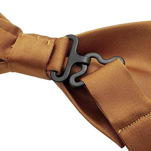 蝶ネクタイ オレンジブラウン 無地 変形 プランプ ボウタイ 簡易装着 簡単 パーティー フォーマル メンズアクセサリー |  | 03