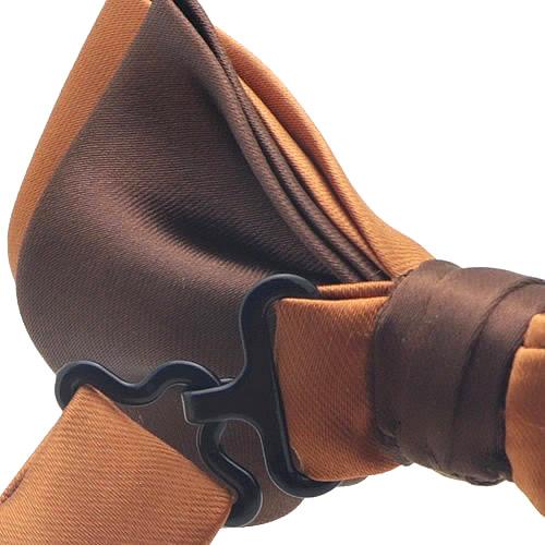 蝶ネクタイ オレンジブラウン ブラウン 無地 変形 ボウタイ 簡易装着 簡単 パーティー フォーマル メンズアクセサリー |  | 04