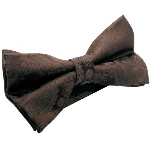 蝶ネクタイ ブラウン ペイズリー 植物模様 ボウタイ 簡易装着 簡単 パーティー フォーマル メンズアクセサリー |  | 02