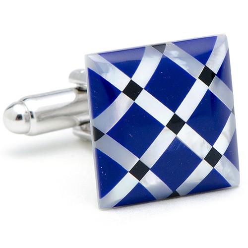 カフス カフスボタン マザーオブパール 白蝶貝 アーガイル カフリンクス Ox & Bull Trading Co |  | 03