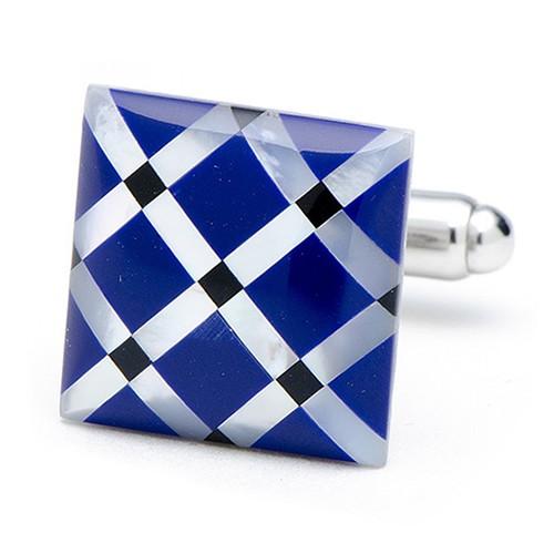 カフス カフスボタン マザーオブパール 白蝶貝 アーガイル カフリンクス Ox & Bull Trading Co |  | 04