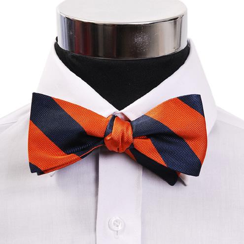 蝶ネクタイ オレンジ＆ネイビー ボウタイ パーティー フォーマル メンズアクセサリー |  | 01
