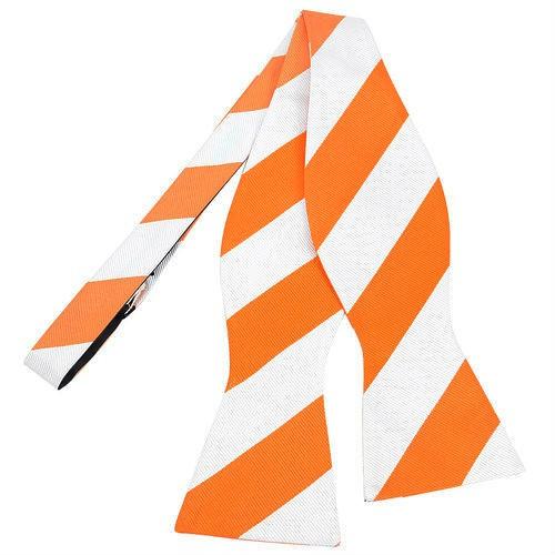 蝶ネクタイ  オレンジ＆ホワイト ボウタイ パーティー フォーマル メンズアクセサリー |  | 02