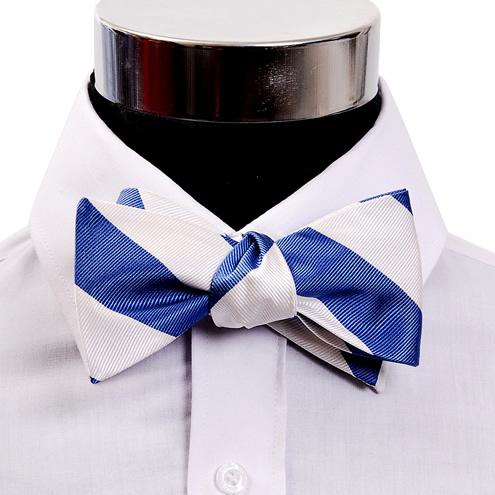 蝶ネクタイ ブルー＆ホワイト ボウタイ パーティー フォーマル メンズアクセサリー |  | 01
