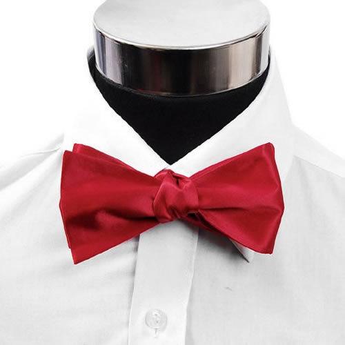 蝶ネクタイ 無地 レッド ボウタイ パーティー フォーマル メンズアクセサリー |  | 02