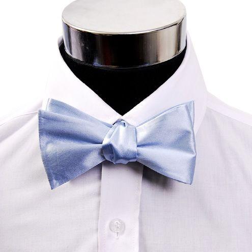 蝶ネクタイ 無地 ライトブルー ボウタイ パーティー フォーマル メンズアクセサリー |  | 01