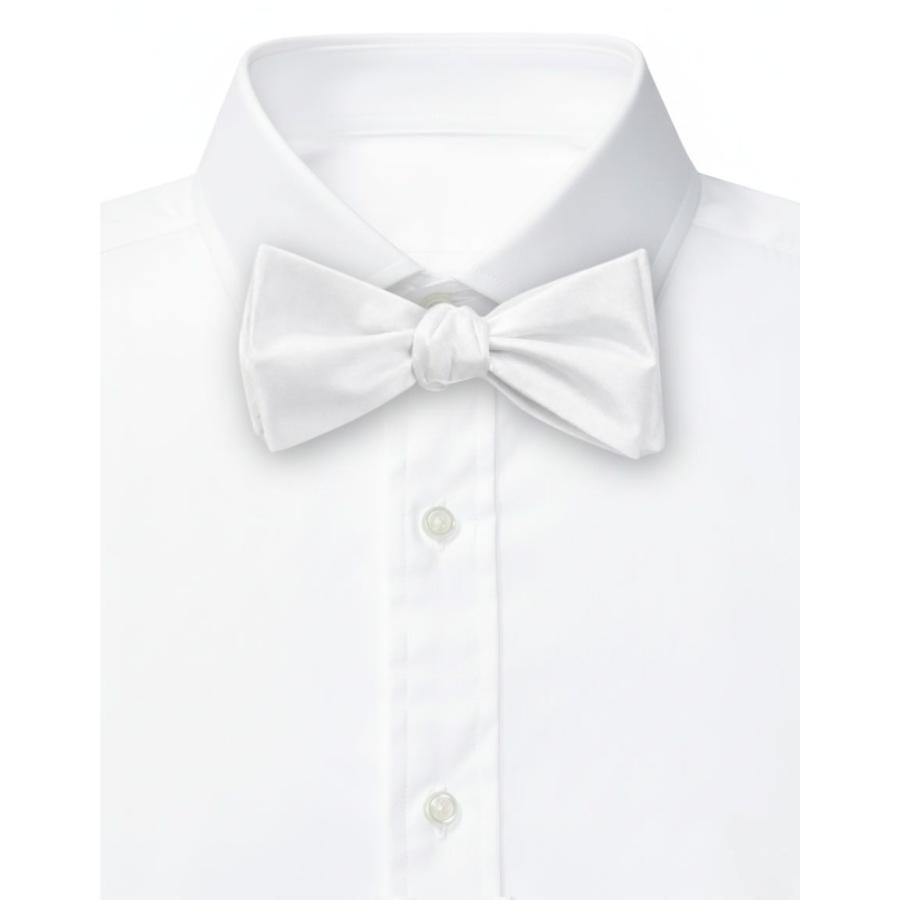 蝶ネクタイ 無地 ホワイト ボウタイ パーティー フォーマル メンズアクセサリー |  | 02