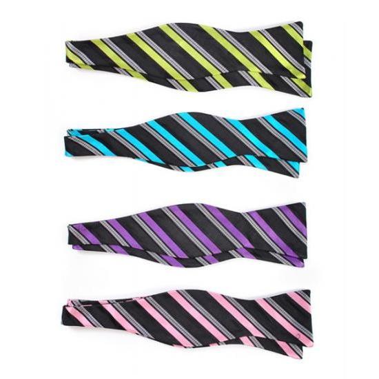 蝶ネクタイ グリーン ボルド ストライプ ボウタイ パーティー フォーマル メンズアクセサリー |  | 02