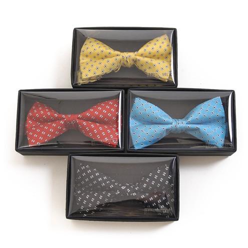 蝶ネクタイ ライトブルー ジオメトリック ドット ボウタイ パーティー フォーマル メンズアクセサリー |  | 02