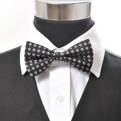 蝶ネクタイ ブラック ダイヤモンド ドット ボウタイ パーティー フォーマル メンズアクセサリー |  | 01