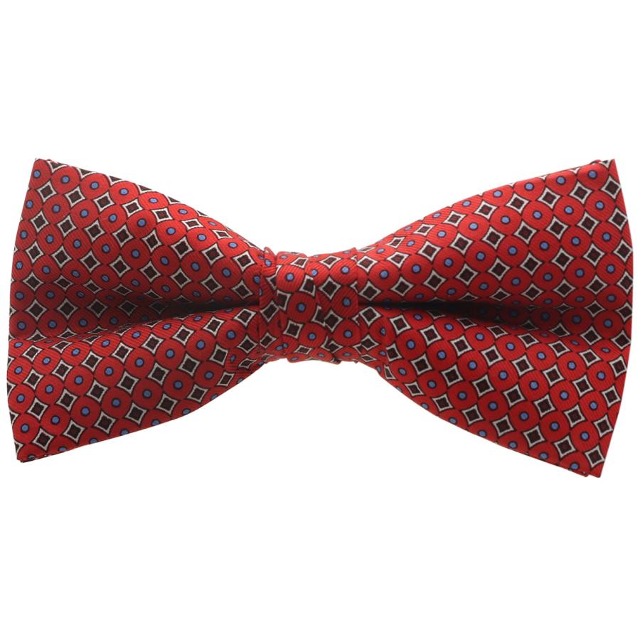 蝶ネクタイ レッド スクエア ドット ボウタイ パーティー フォーマル メンズアクセサリー |  | 01