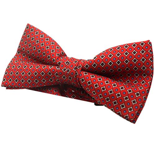 蝶ネクタイ レッド スクエア ドット ボウタイ パーティー フォーマル メンズアクセサリー |  | 03