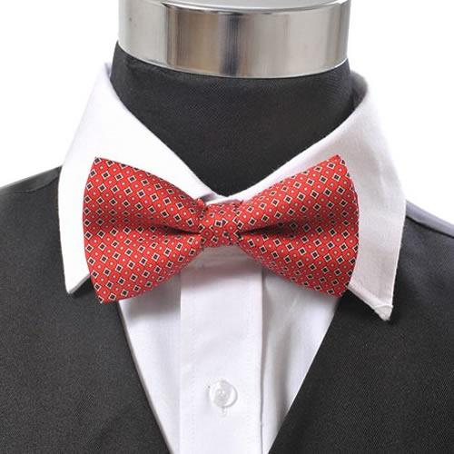 蝶ネクタイ レッド スクエア ドット ボウタイ パーティー フォーマル メンズアクセサリー |  | 05