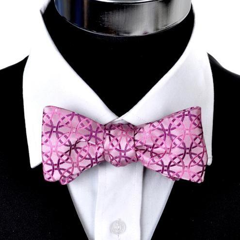 蝶ネクタイ ピンク ジオメトリック サークル ボウタイ パーティー フォーマル メンズアクセサリー Bn カフス ボタン 蝶ネクタイのcuff 通販 Yahoo ショッピング